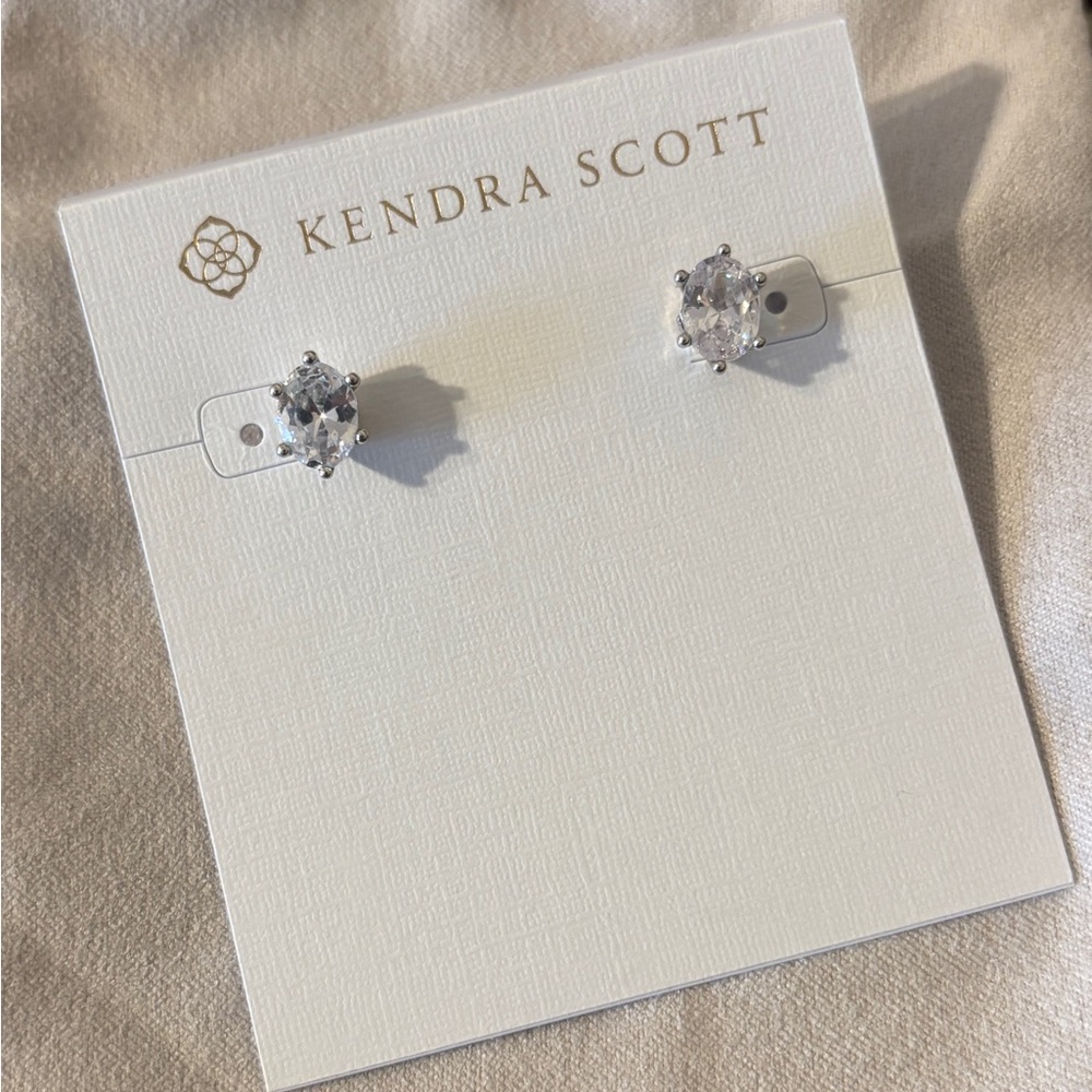 Kendra Scott Sparkling Silver Earrings